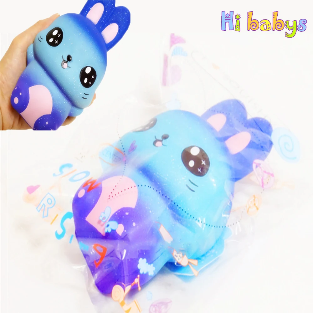 Мягкие игрушки Jumbo Радуга мультфильм кролик Squeeze Toy Smooshy Mushy медленный рост антистресс Squishes забавная новинка подарок