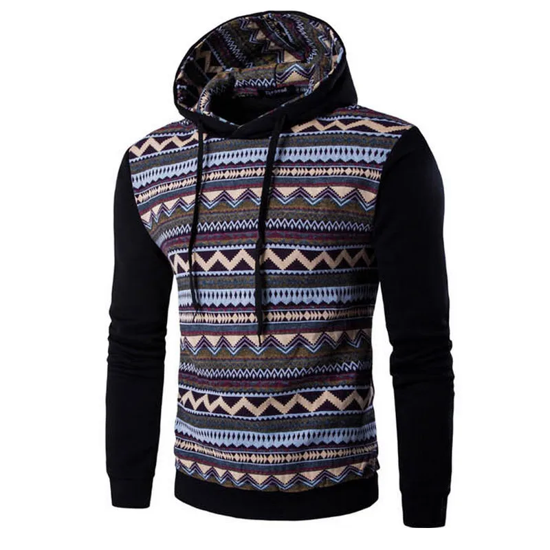 New man selling leisure bump color fleece hooded casual fleece jacket ...