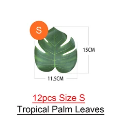 Tropical Palm Leaves Decorative Set for Home and Party Events (Size S Leaf)