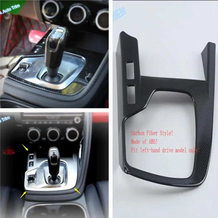 

Lapetus Auto Styling Transmission Stalls Gear Shift Box Frame Cover Trim 2 Colors Fit For Jaguar E-pace E pace 2018 2019 / ABS
