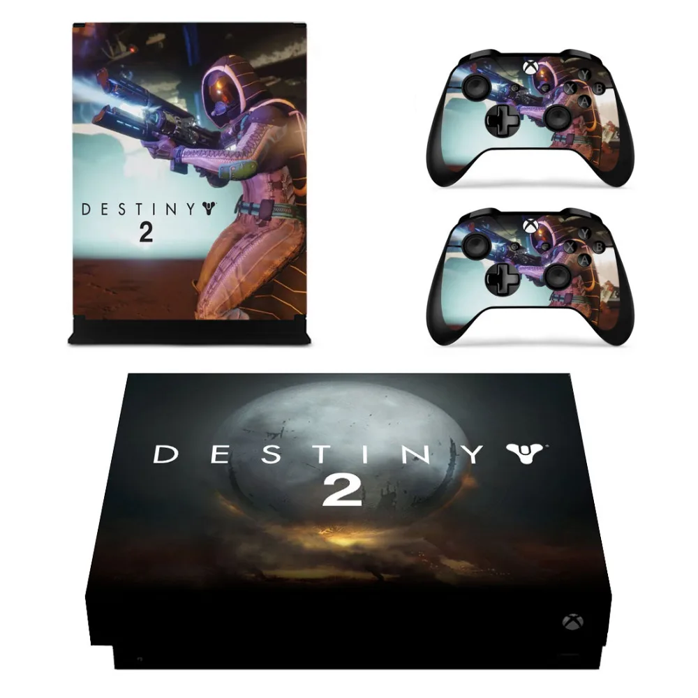 Игра Destiny 2 кожи Стикеры наклейка для microsoft Xbox One X консоли и контроллеры Скины Стикеры s для Xbox One X винил