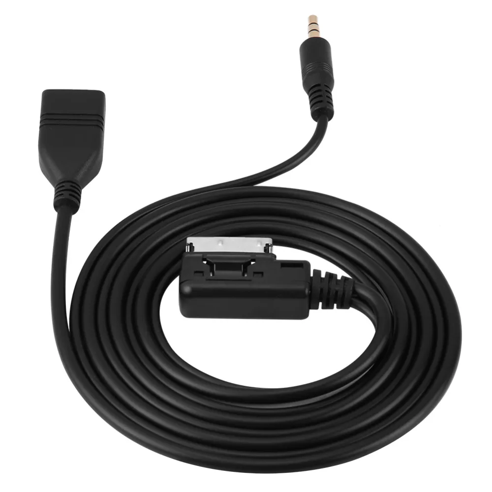 Автомобильный аудио AUX USB адаптер кабель для Mercedes Benz C63 E200l CLS E S ML класс 102 см