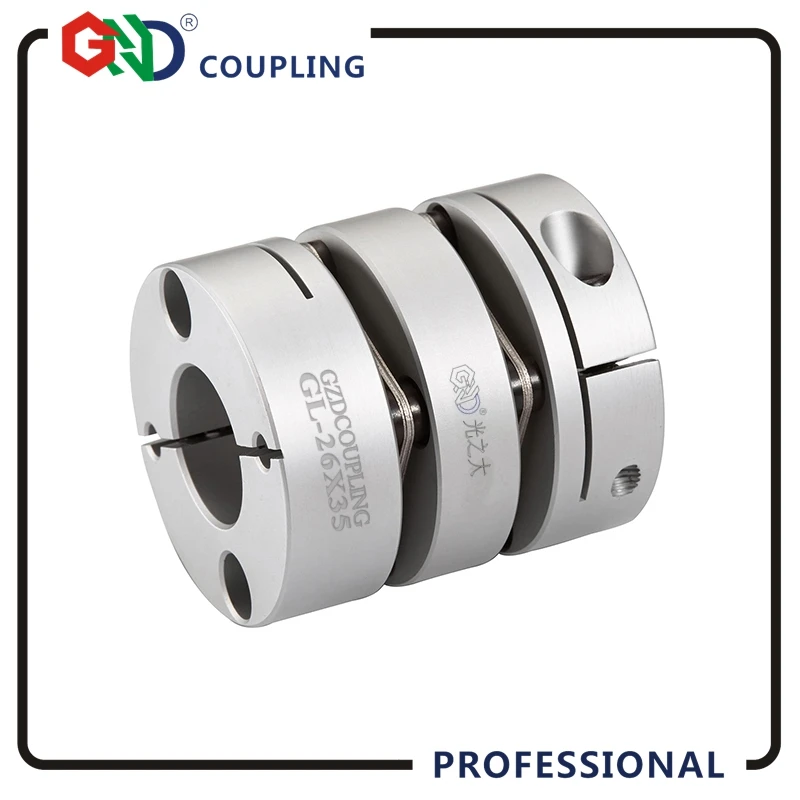 Coupler High torque D26 L35 double diaphragm inner bore 5 14 coupling