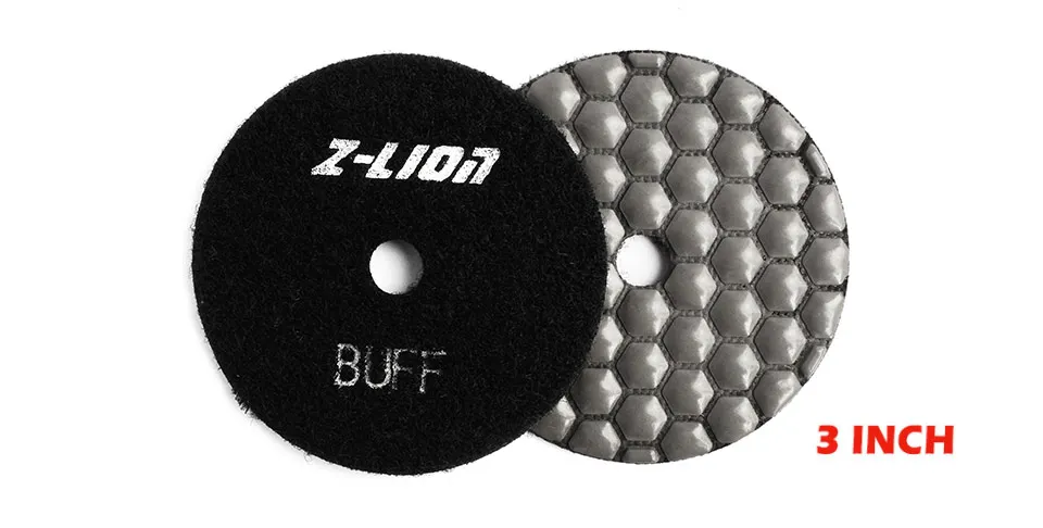 Z-LION " /4"/" Сухой шлифовальный диск алмазная полировка полировочные колодки гибкий коврик полировочное колесо для мрамора каменная керамическая плитка