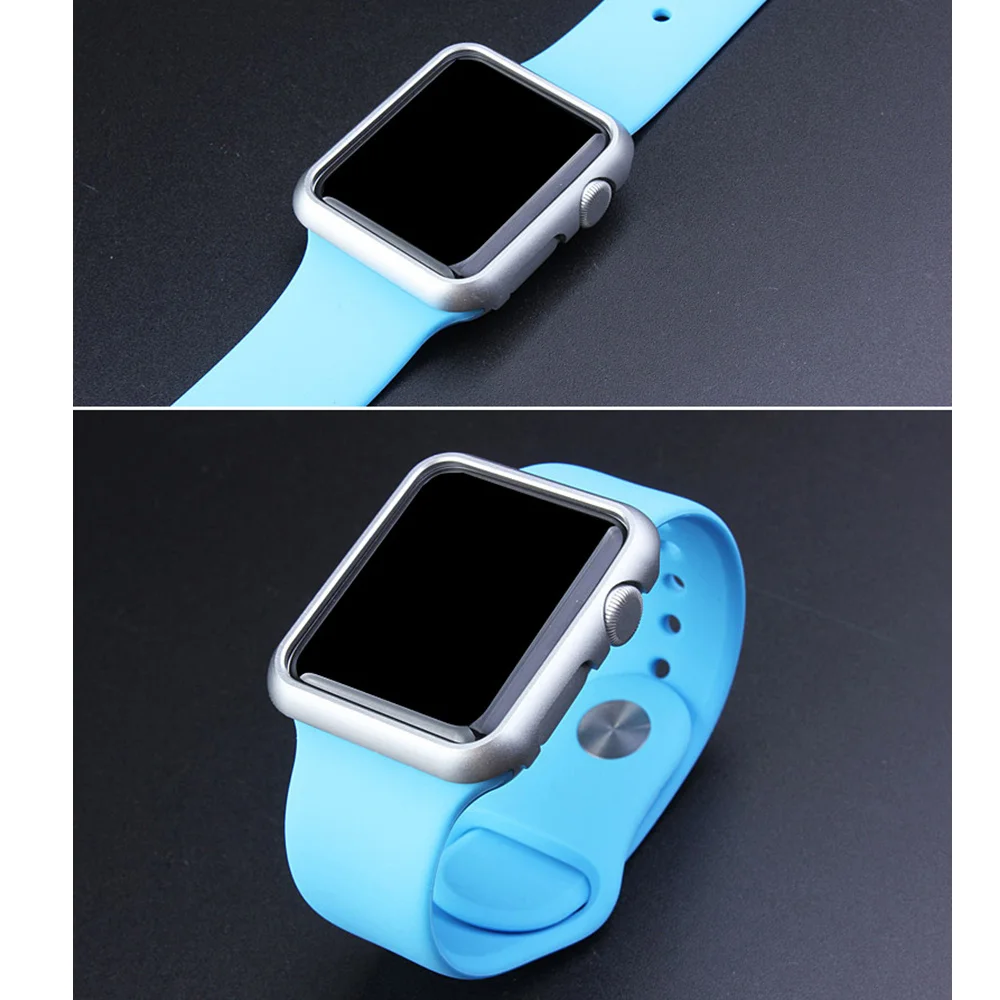 Чехол для Apple watch чехол 44 мм 40 iWatch 42 38 алюминиевый бампер защитная крышка series 5 4 3 6 SE