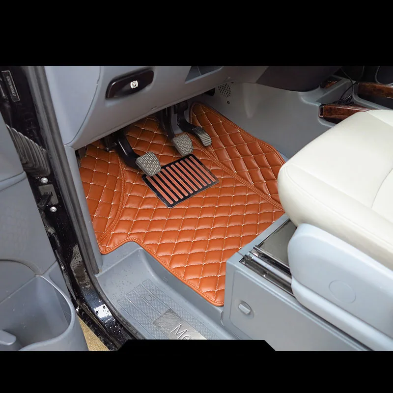 lsrtw2017 fiber leather car floor mat for mercedes benz v class Viano