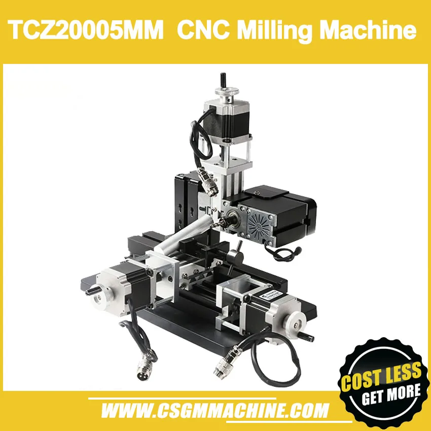 

TCZ20005MM 60W Horizontal CNC Milling Machine/60W,12000rpm Big power Horizontal mill machine/Mach3 Software control