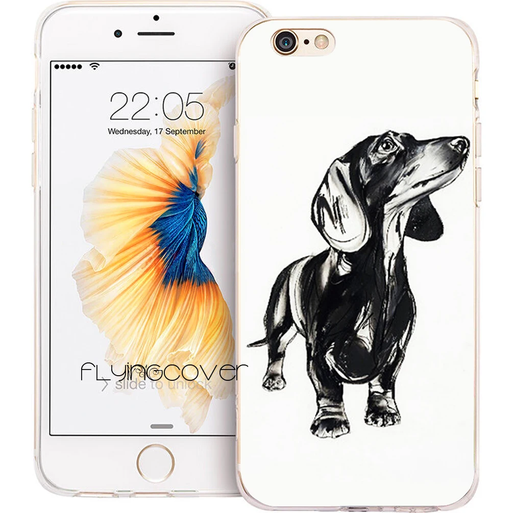 Coque Dachshund Dog Clear Soft Silicone Phone Cases for iPhone XS Max