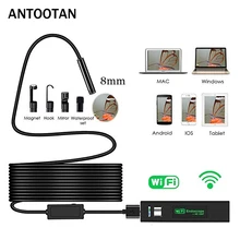 8mm 1200P 2M 5M 10M Semi-Rigied Wifi Endoscope Inspection Borescope Snake Video Flexible Camera For IOS Android Car Detection 8mm 1200P 2M 5M 10M Semi-Rigied Wifi Endoscope Inspection Borescope Snake Video Flexible Camera For IOS Android Car Detection