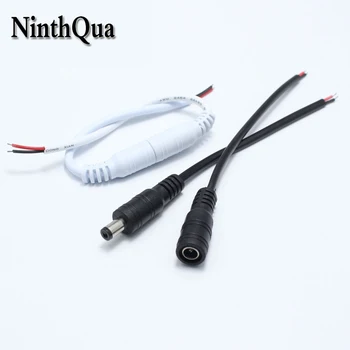 

5pcs 2.1*5.5mm DC Power jack Plug with 150mm Wire 12V RGB LED Strip Light Connector 5.5x2.1 mm Adapter