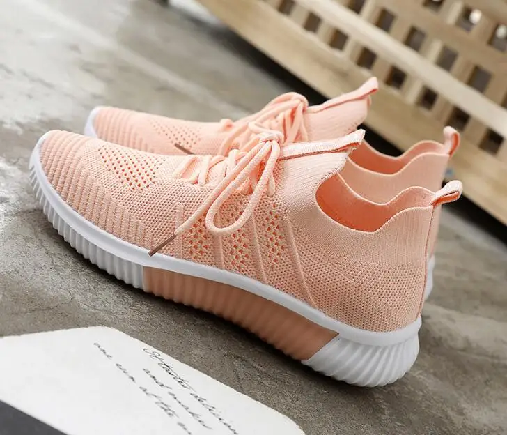 Женская обувь 2019 женские суперлегкие кроссовки Flyknit Вулканизированная для