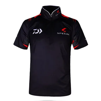 

Free Shipping Brand Fishing Clothes 2018 New DaiWa Fishing Shirt Short Sleeves Breathable Quick-dry Anti-UV Fishing Clothing