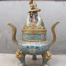 2" Королевский Бронзовый Дракон наведите Облака горный Лев Кадило