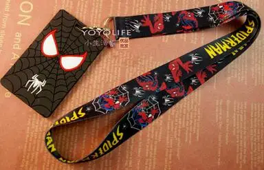 avengers mix acrylic kids key chain Lanyard PVC ID Badge Holder Key Neck Strap 