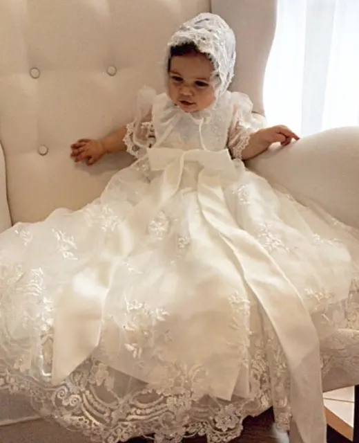 SUR VENTE 2018 Belle Bébé Fille Baptême Robe de Fête D ...