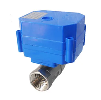 

CWX-60P DN25 G1" BSP 2 way SS304 6Nm torque mini electric ball valve/ motor operated valve DC24V CR05 5 wires