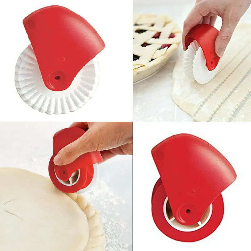 

Baking Cutter Pizza Pastry Lattice Cutter Pastry Cutter Plastic Wheel Roller for Pizza Pastry Pie Crust Pie Decoration