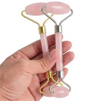 

Rose Quartz Roller Slimming Face Massager Face Lifting Natural Jade Facial Massage Roller Stone Skin Massage Beauty Care Tools