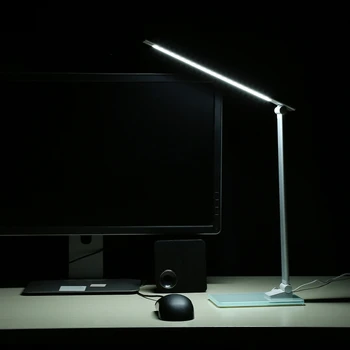 

Folding Design LED Desk Lamp 3 Levels Dimmable Touch Control Table Night Light Lamp Office Light with USB