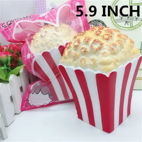Креативная Милая кавайная забавная мягкая игрушка Squishy Jumbo чашка для попкорна