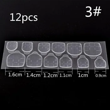 

Double Sided Adhesive Glue 100 Sheet/Lot Big Size Top Transparent Clear Sticker Sticky Tape for False Nail Tips Nail Art Tools