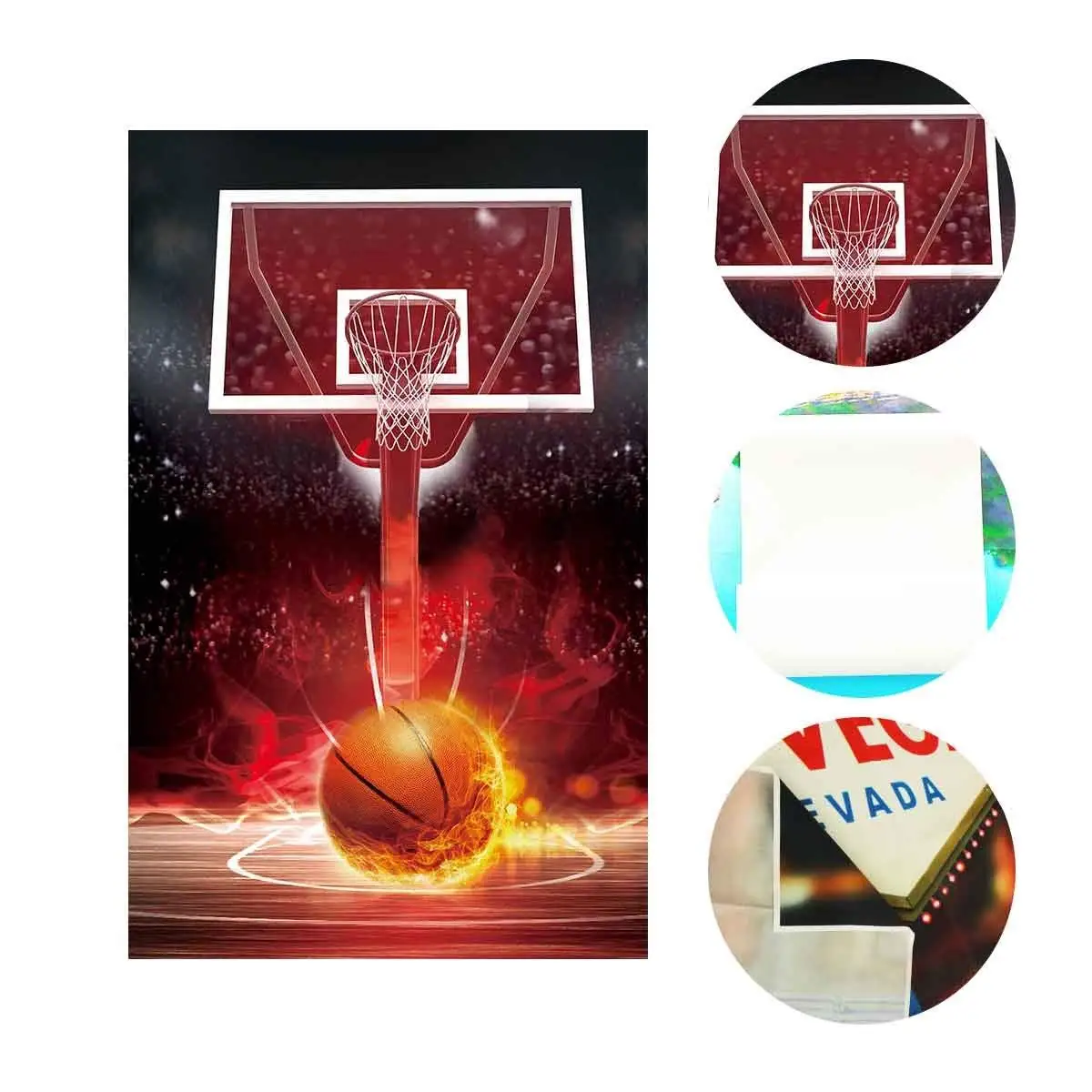 150x220cm Hot Blood Basketball Backdrop Hot Blood Basketball Series Photography Background for Camera Photo Props