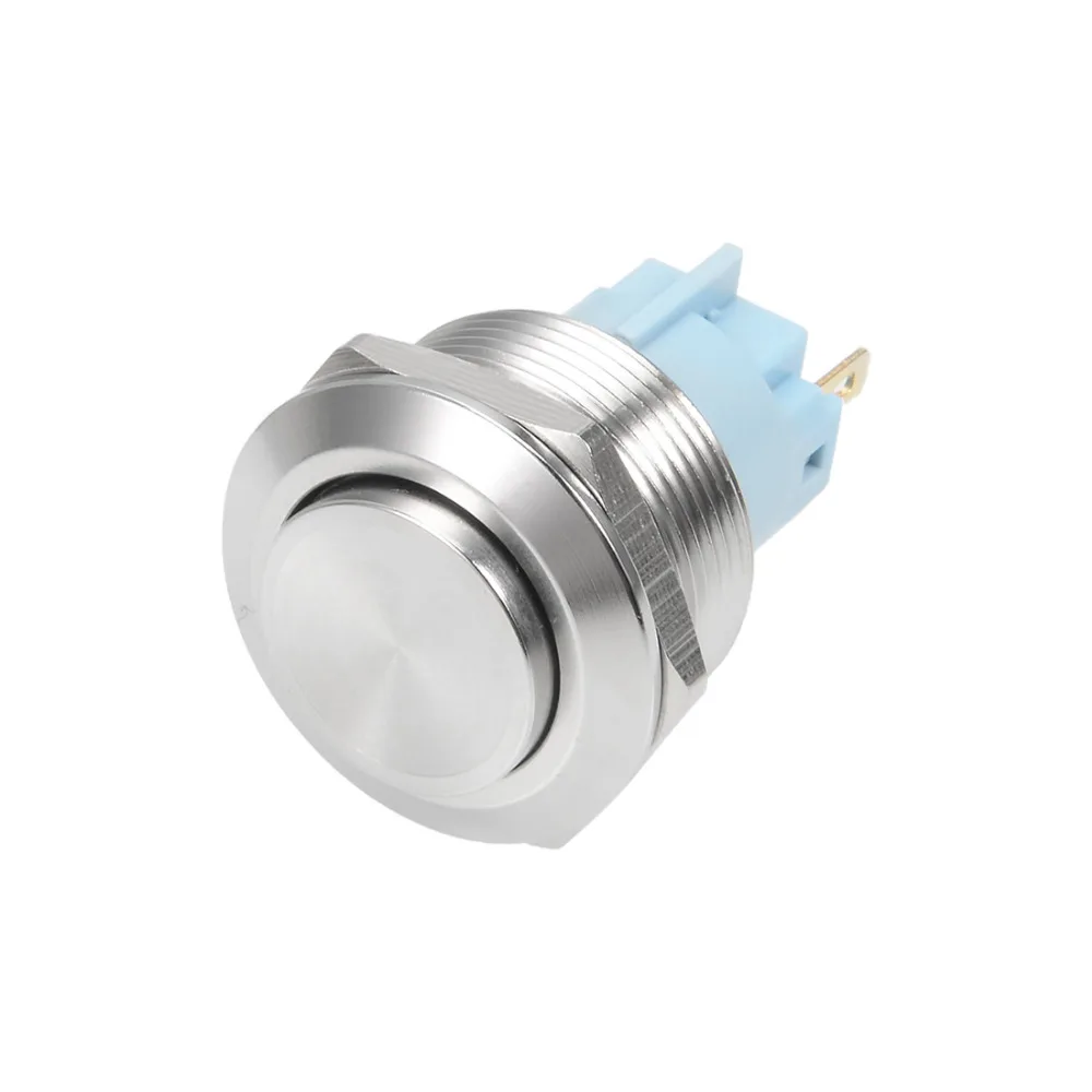 Uxcell Momentary Metal Push Button Switches 22mm Mounting Dia 5A 3/2
