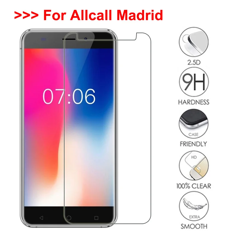 

Allcall Madrid Screen Protector Glass For Allcall Madrid 5.5" 9H Tempered Glass For Allcall Madrid Glass Toughened Phone Film