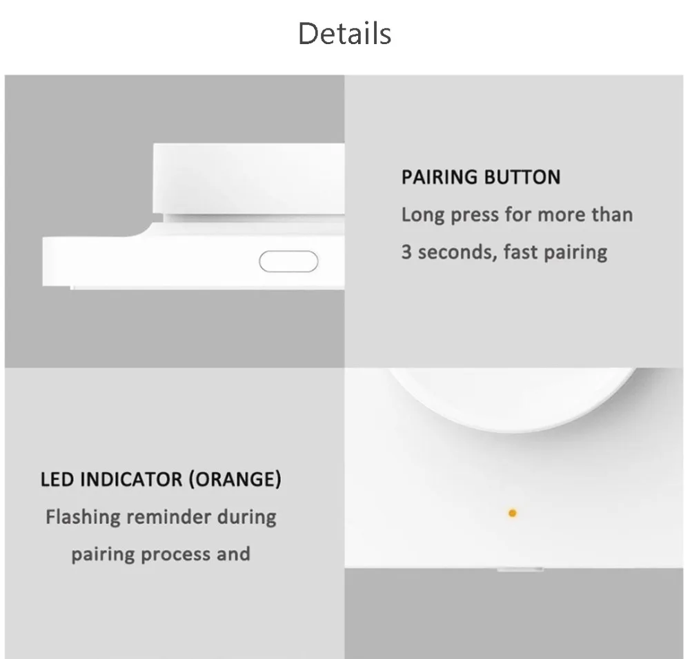 Xiaomi Yee светильник, умный диммер, BlueTooth беспроводной переключатель, настенный выключатель, умный светильник, контроллер, приложение для умного дома