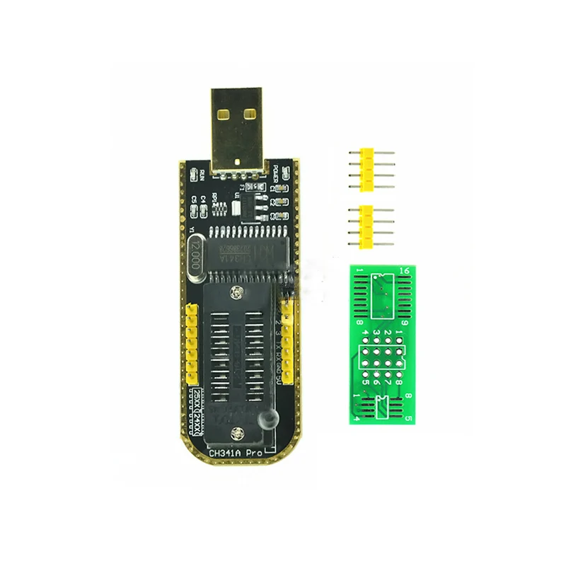 CH341 CH341A USB программатор с SOP8 Клип IC socket поддержка многих 24/25XX SPI флэш чип