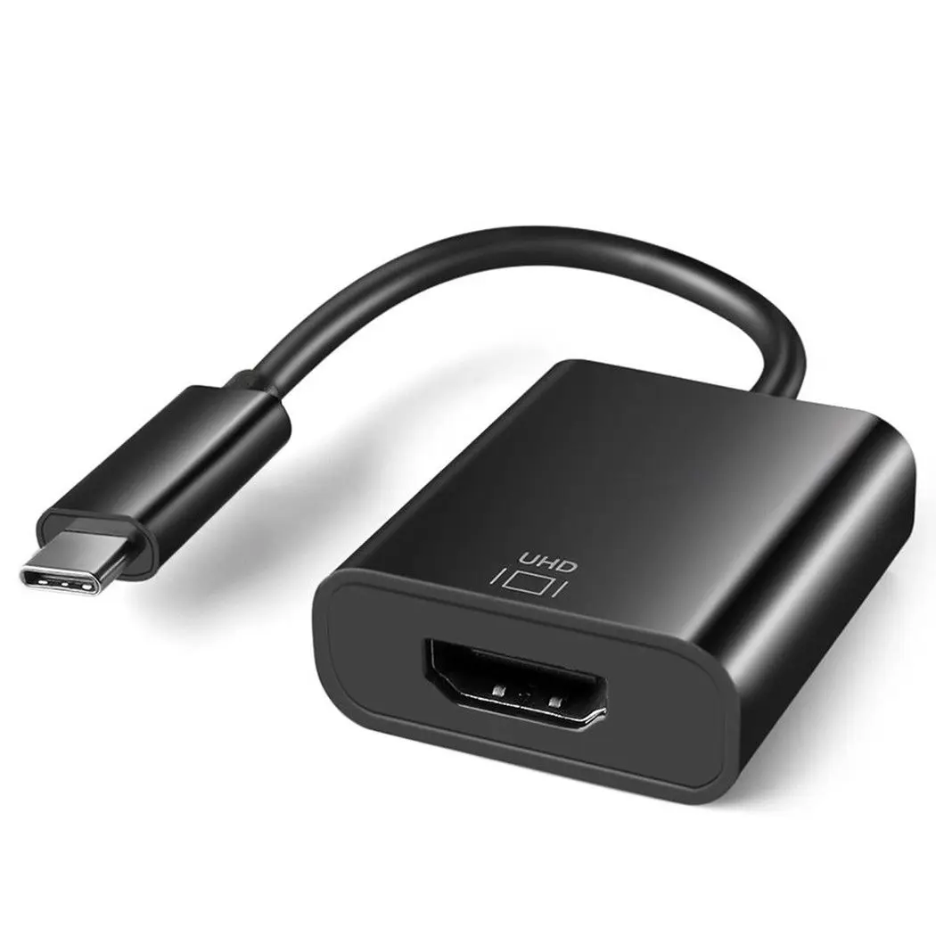 USB-C type-C к HDMI HDTV Кабель-адаптер для samsung Note 8 Note 9 S9 S8 Macbook - Цвет: Black