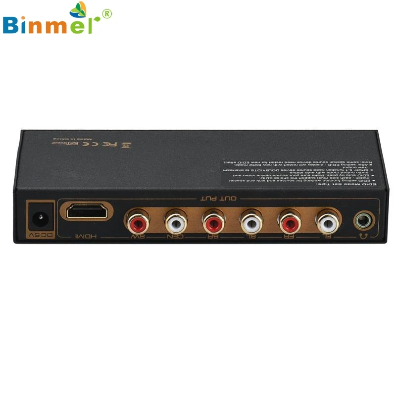 Prix pour Supérieure Qualité HDMI à HDMI & Optique + 6RCA + 3.5mm Audio Extractor Splitter 5.1 Audio Décodeur noir Jan22 Prix pour Supérieure Qualité HDMI à HDMI & Optique + 6RCA + 3.5mm Audio Extractor Splitter 5.1 Audio Décodeur noir Jan22
