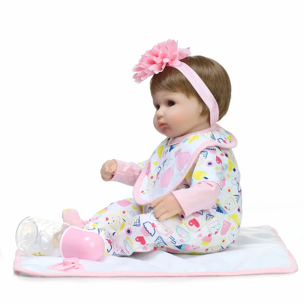 40 см npkcollection Новый Slicone возрождается детские игрушки куклы для девочек игровой дом игрушки для детей винила для новорожденных девочек