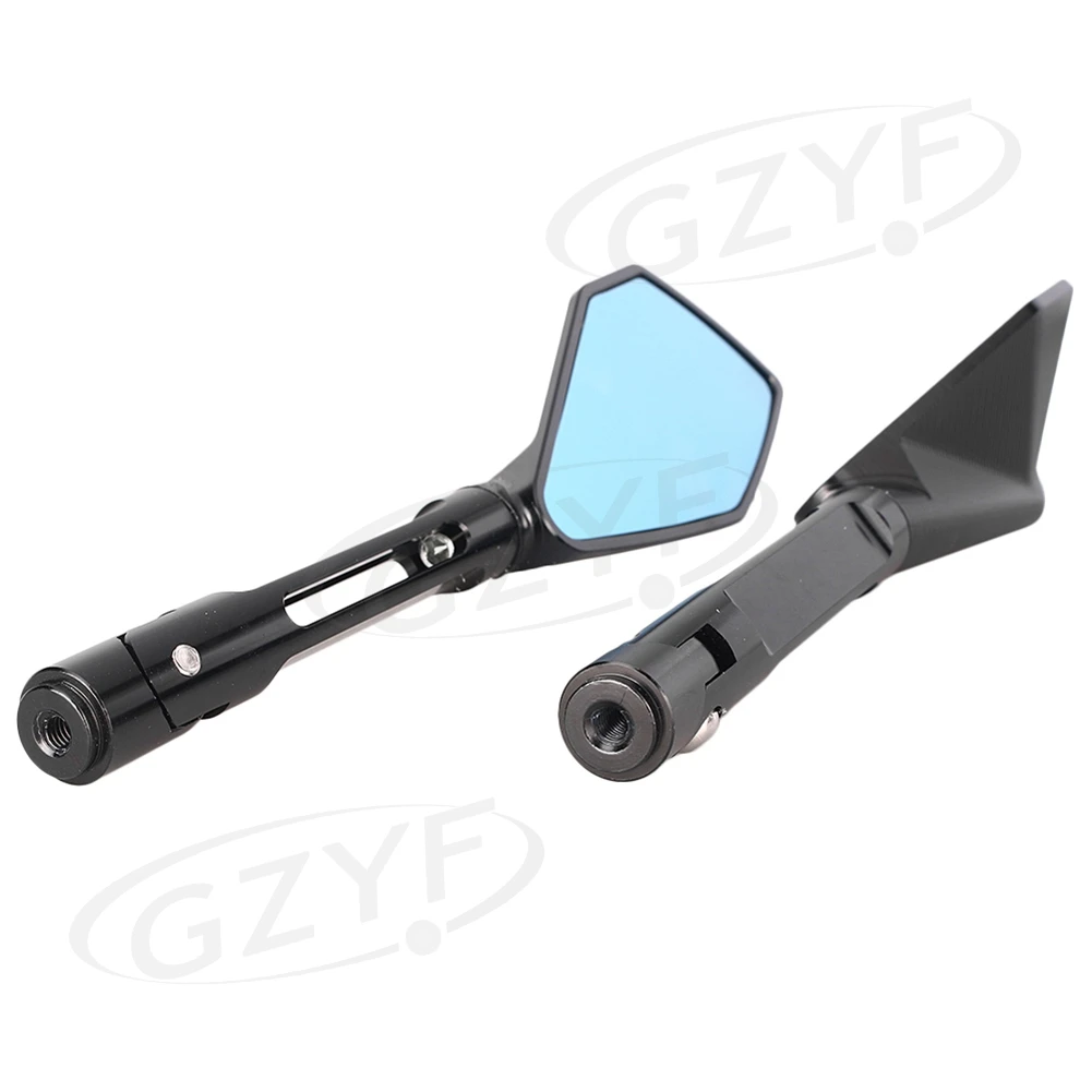 Rear View Side Wing Mirrors for most Motorcycle street bikes/cruisers/choppers/dirt bikes/scooters with 8mm & 10mm thread