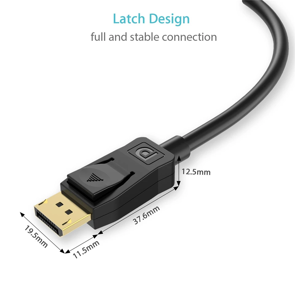 2020 лучший кабель Displayport 1 4 для Видео Аудио В DP к 4K 144 Гц 8K проектора HDTV|Кабели VGA| |