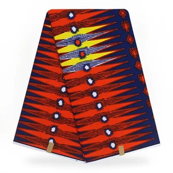 

High Quality Cotton Fabric African Ankara Veritable Wax Cloth Veritable Wax African Real Pagne Wax 6yards/piece For Wedding