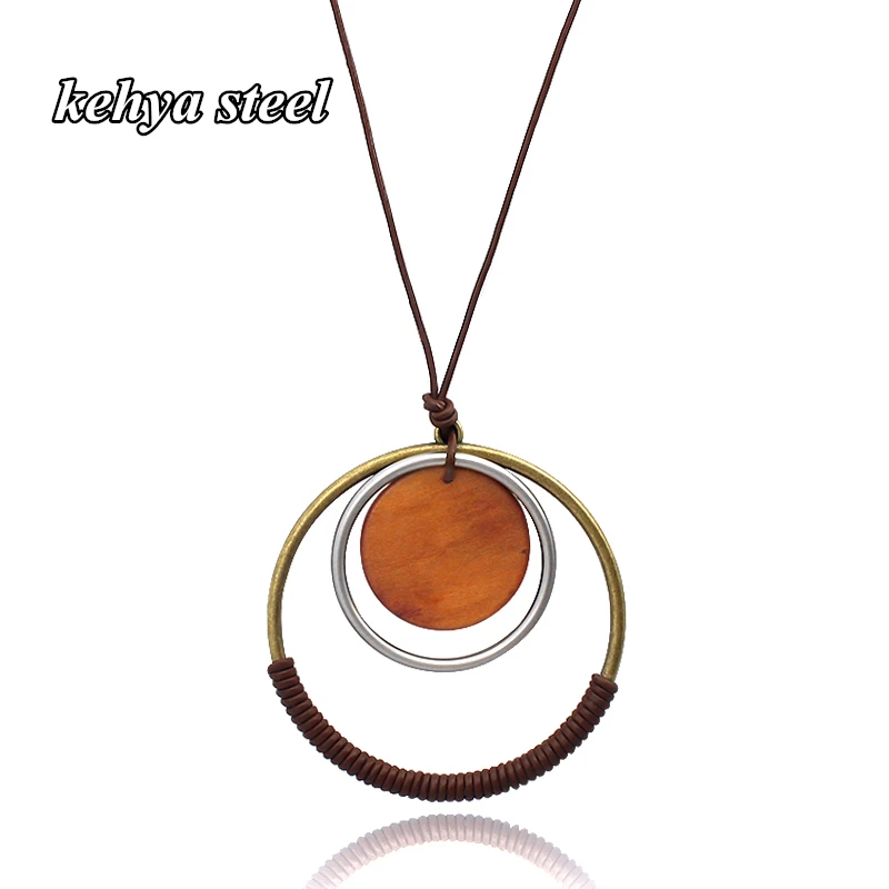 

Fashion Designer Blue/Orange Rope Round Necklace Collar Pendant Simple Costume Jewelry For Women Mujer Simple Collar