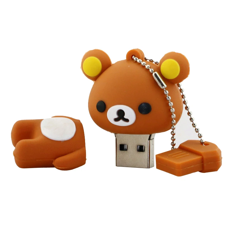 Прекрасный накопитель Rilakkuma Медведь стиль USB флешка memory stick U диск 4ГБ 8ГБ 16ГБ 32ГБ 64ГБ 128 ГБ - Цвет: F