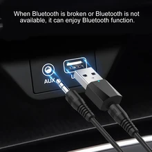 Bluetooth адаптер 3,5 мм разъем USB автомобильный комплект ключ для компьютера Беспроводная музыкальная гарнитура Bluetooth динамик USB 4,2 аудио приемник
