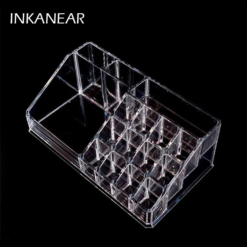 

16 Grids 22cm Acrylic Storage Boxes Bins for Make up tool/Lipstick/Cosmetic/eyebrow pencil Desk Organizer Office Holder