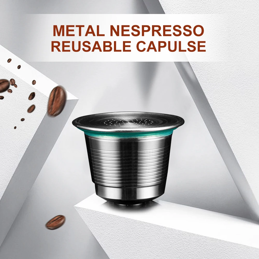 New Stainless Steel Metal Nespresso Capsule Refillable Reusable for Nespresso Machine Capslone
