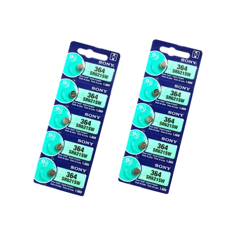 5 шт. 100% D'origine 364 SR621SW V364 SR60 SR621 AG1 Montre батарея бутон ворс Сделано в Японии|Часовые