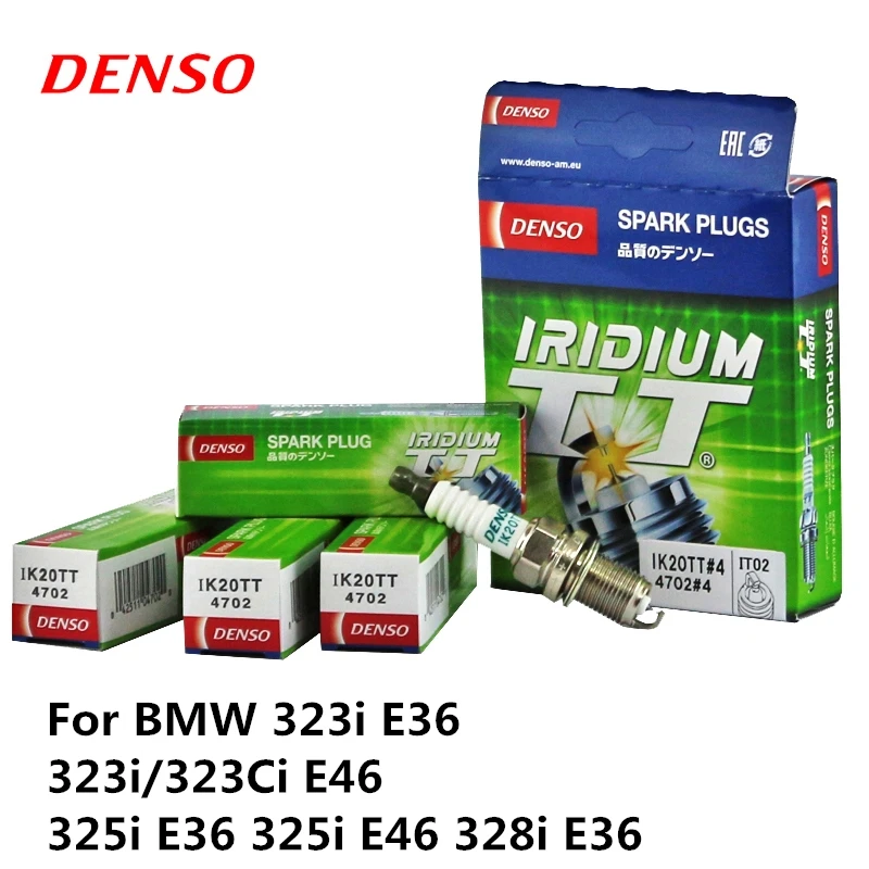 4pieces/set DENSO Car Spark Plug For BMW 323i E36 323i/323Ci E46 325i