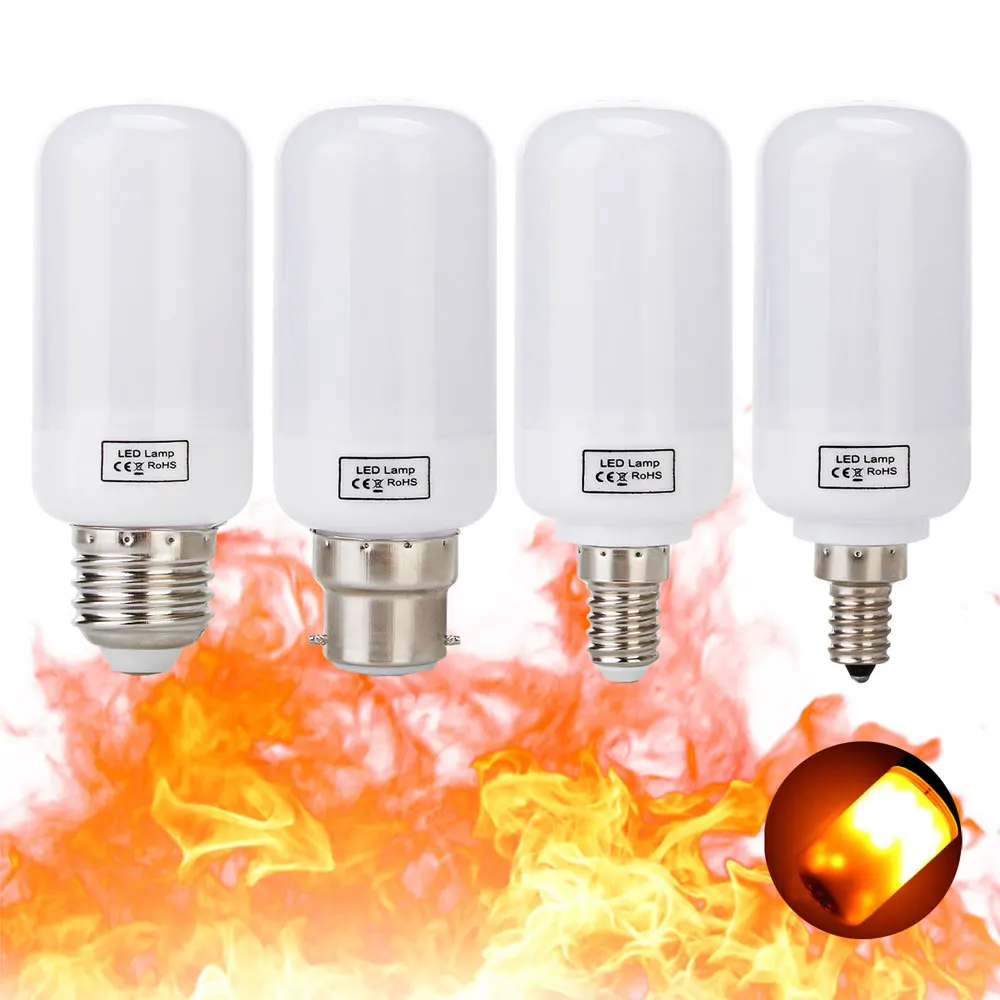 Светодиодсветильник лампы с эффектом пламени 5 Вт 3 режима|light bulb|5w ledled bulbs light lamps |