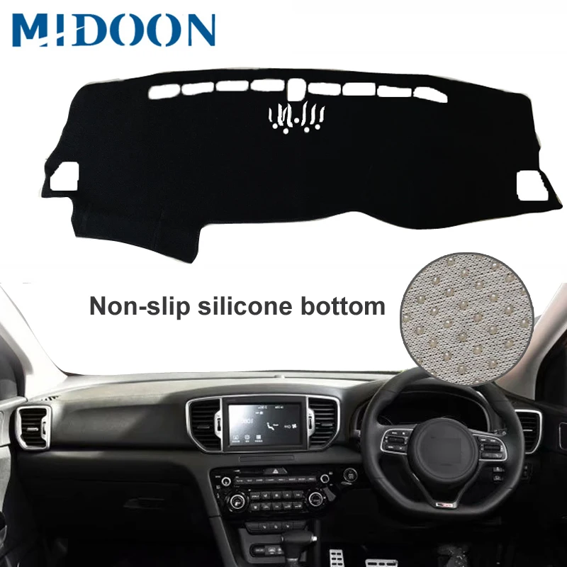 MIDOON для Kia Sportage QL 2016 2017 2018 2019 Чехлы стайлинга автомобиля коврик приборной панели