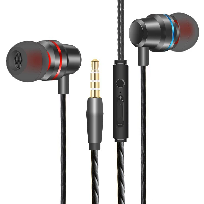 

Digizulu Sports Headphones, Earphones with Microphone, Headset, Earbuds 4D Bass Stereo Sound For iPhone Samsung Computer