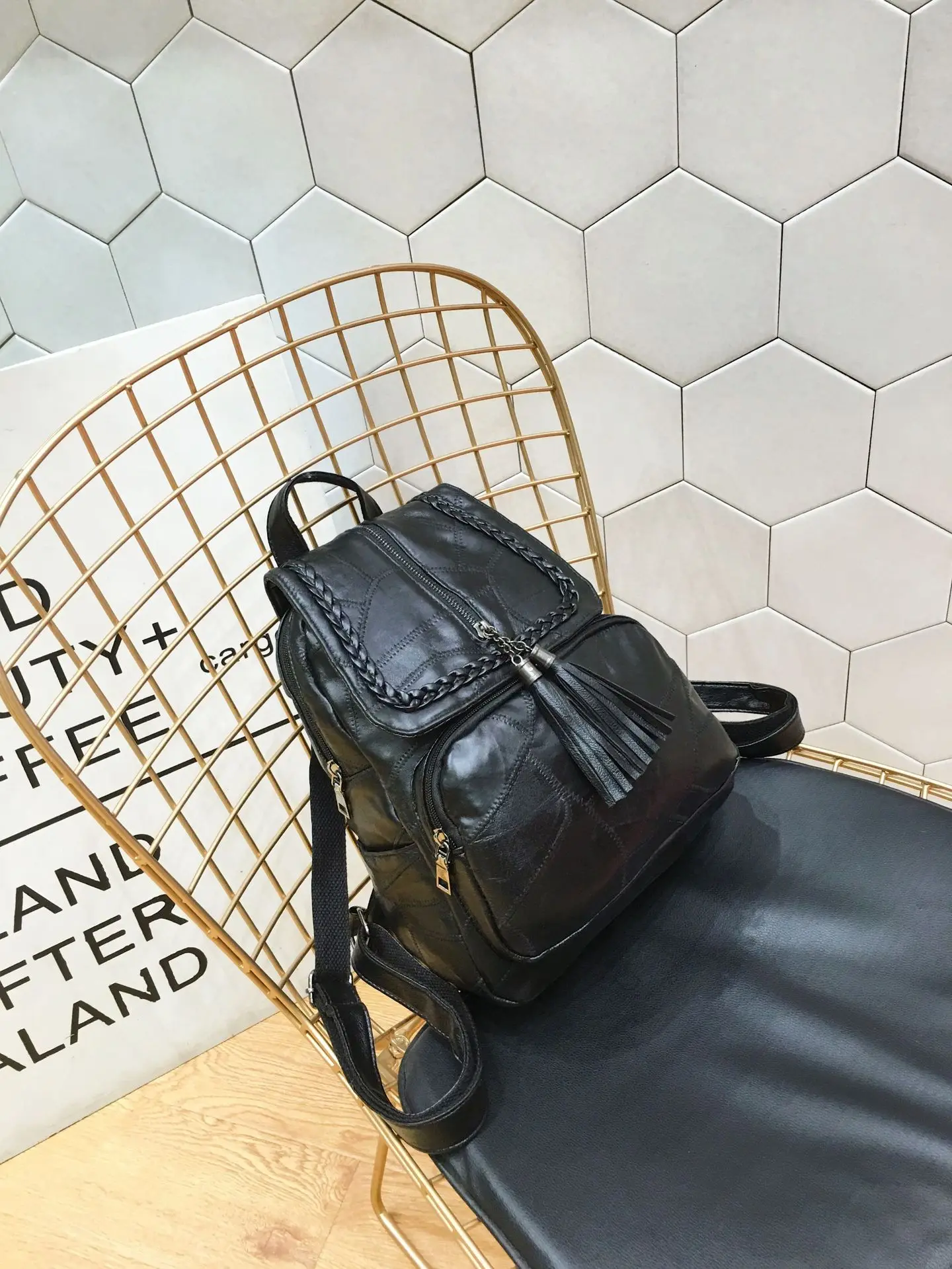 2018 Новый Модный женский рюкзак из натуральной кожи с бахромой|fashion women backpack|women