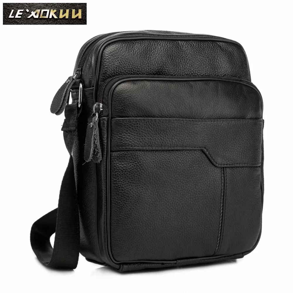 Quality Original Leather Male Casual font b Shoulder b font Messenger font b bag b font