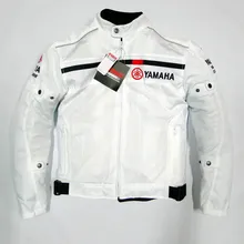 Casaco de Malha De verão Para YAMAHA Racing Team Jaquetas Roupas Forro Removível Branco