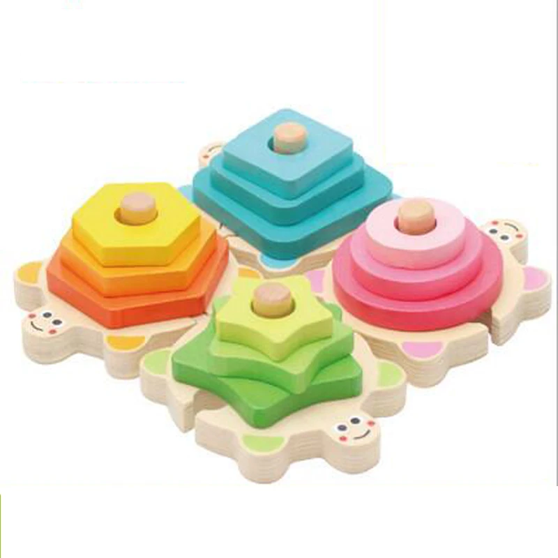 

Wooden Puzzle Toys Baby Shape Color Learning Toy Preschool Jigsaw Early Education Montessori Game For Toddlers Children